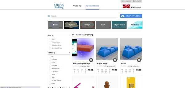 XYZ 3D printing models and STL files